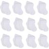 imageOnesies Brand Unisex Baby 12Pair Bootie SocksWhite Cuffed Bootie