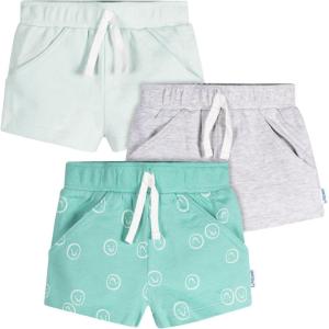 imageOnesies Brand Baby 3Pack Knit ShortsSmiley Faces