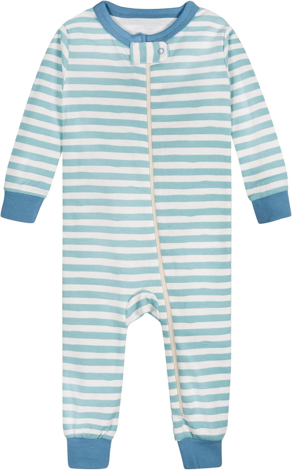 imageOnesies Brand Baby Boys 3Pack Snug Fit OnePiece Cotton PajamasSafari