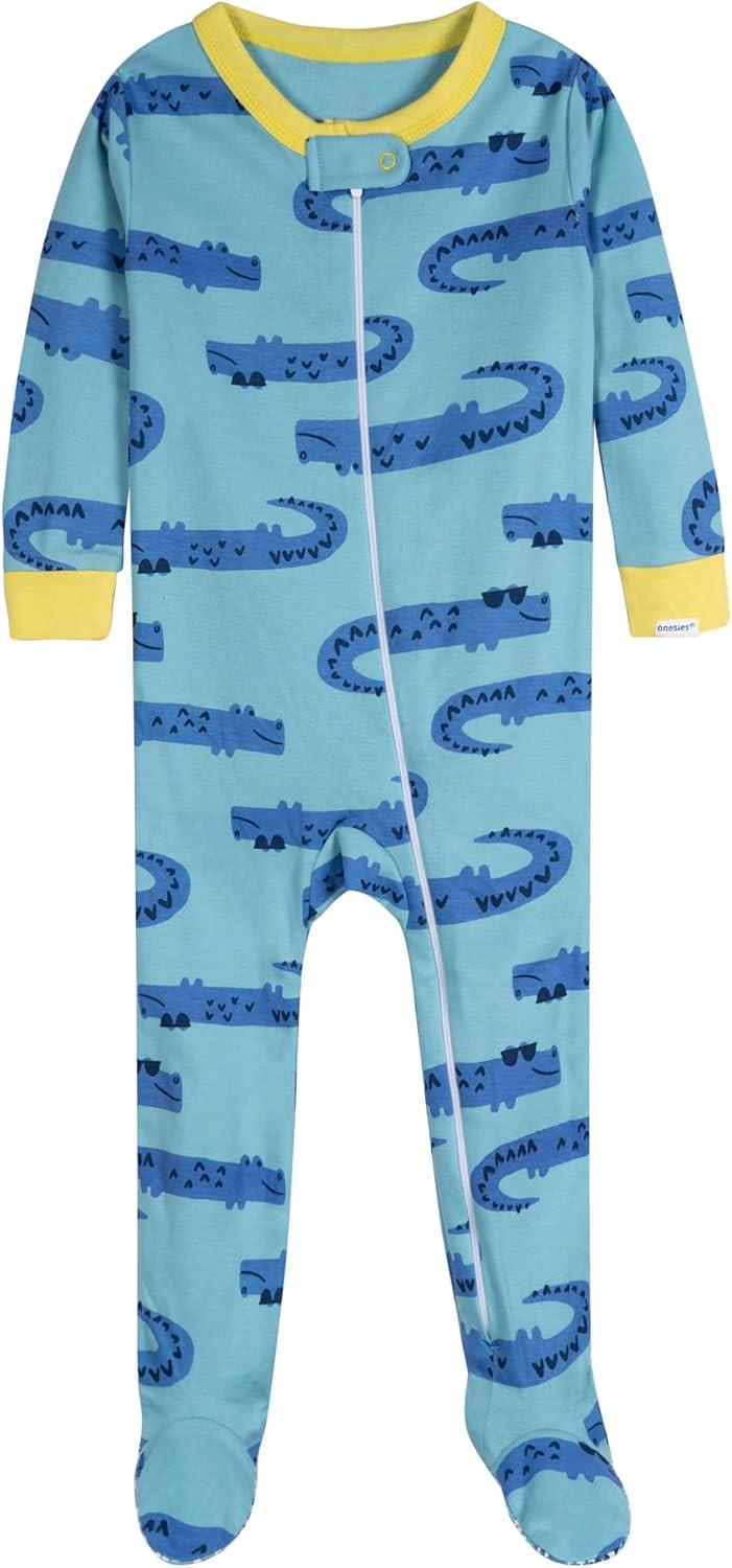 imageOnesies Brand Baby Boys 4pack Footed PajamasGators