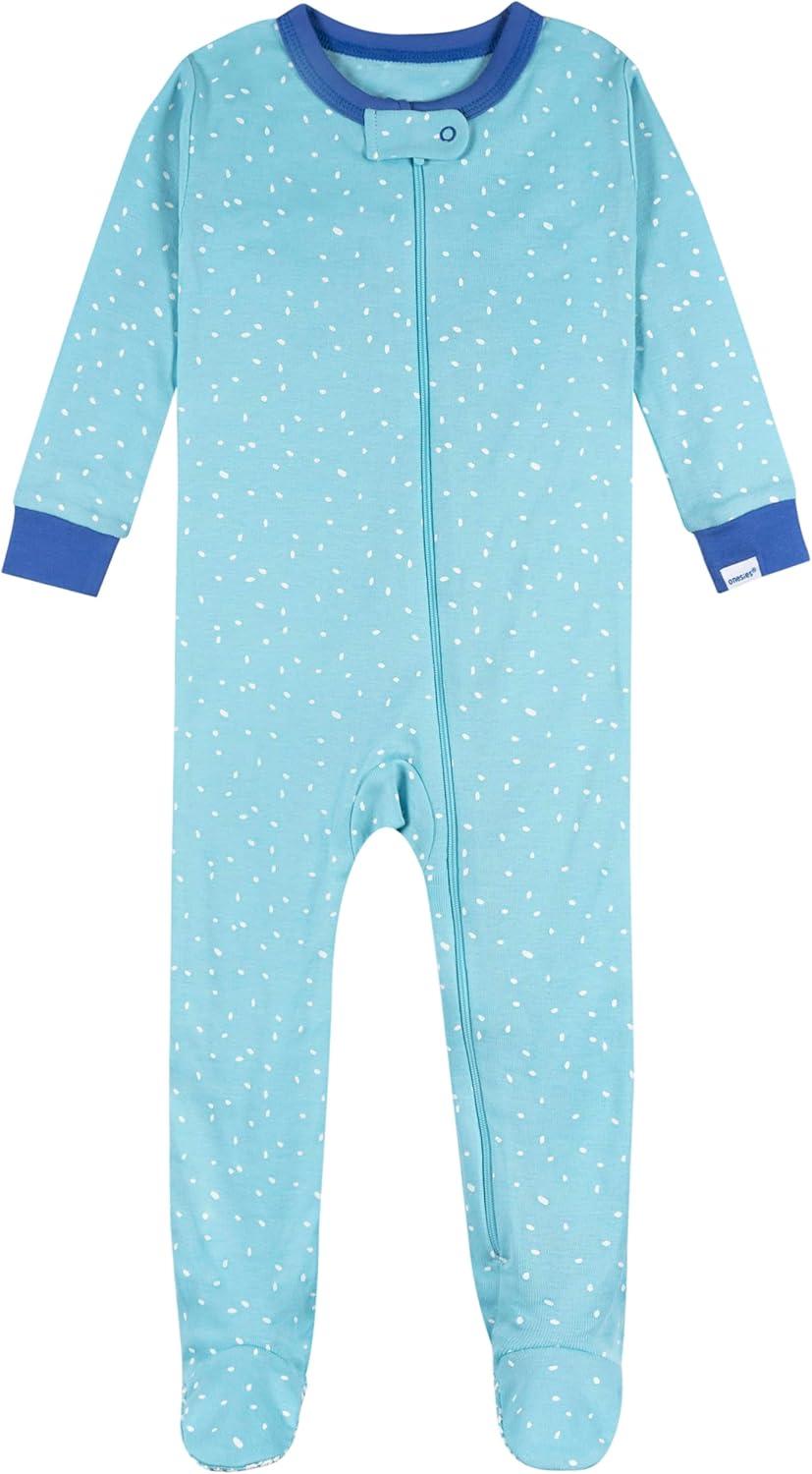imageOnesies Brand Baby Boys 4pack Footed PajamasSnack Truck