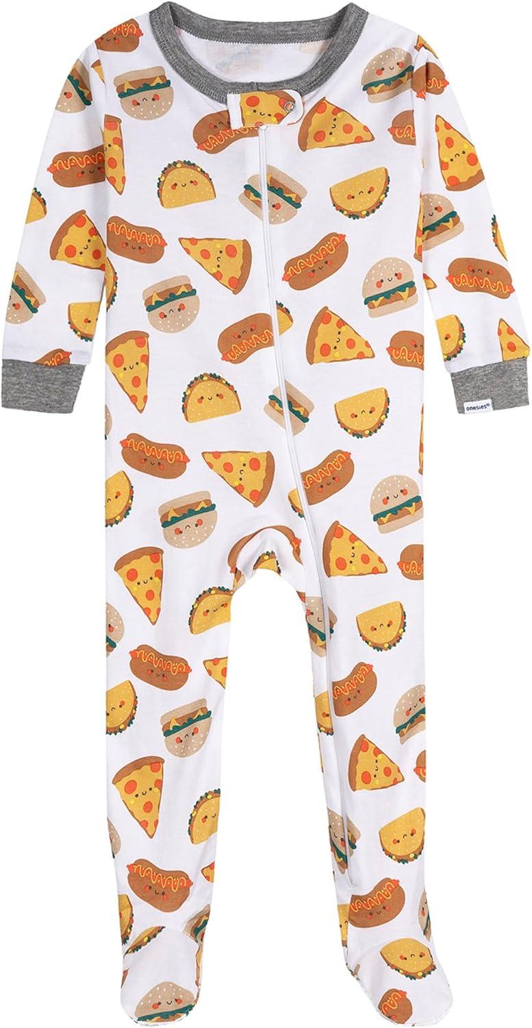imageOnesies Brand Baby Boys 4pack Footed PajamasTreats