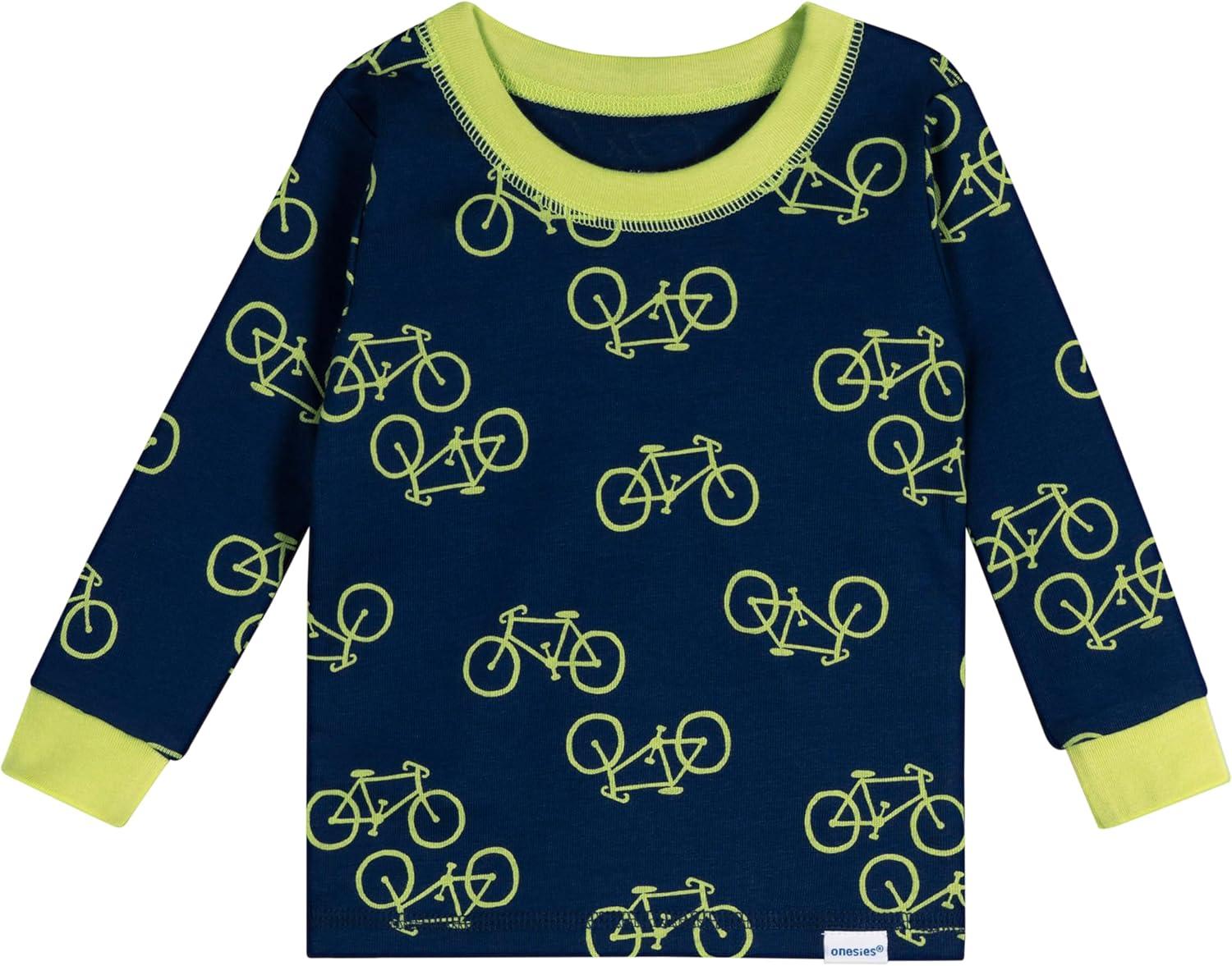imageOnesies Brand Baby Boys Snug Fit 4Piece Pajama SetApples