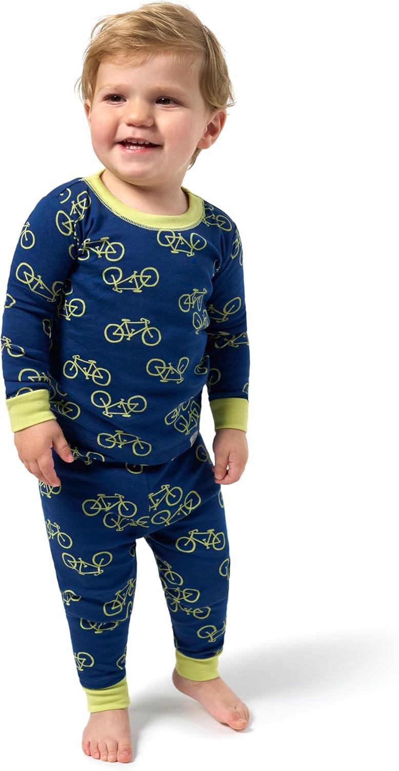 imageOnesies Brand Baby Boys Snug Fit 4Piece Pajama SetApples