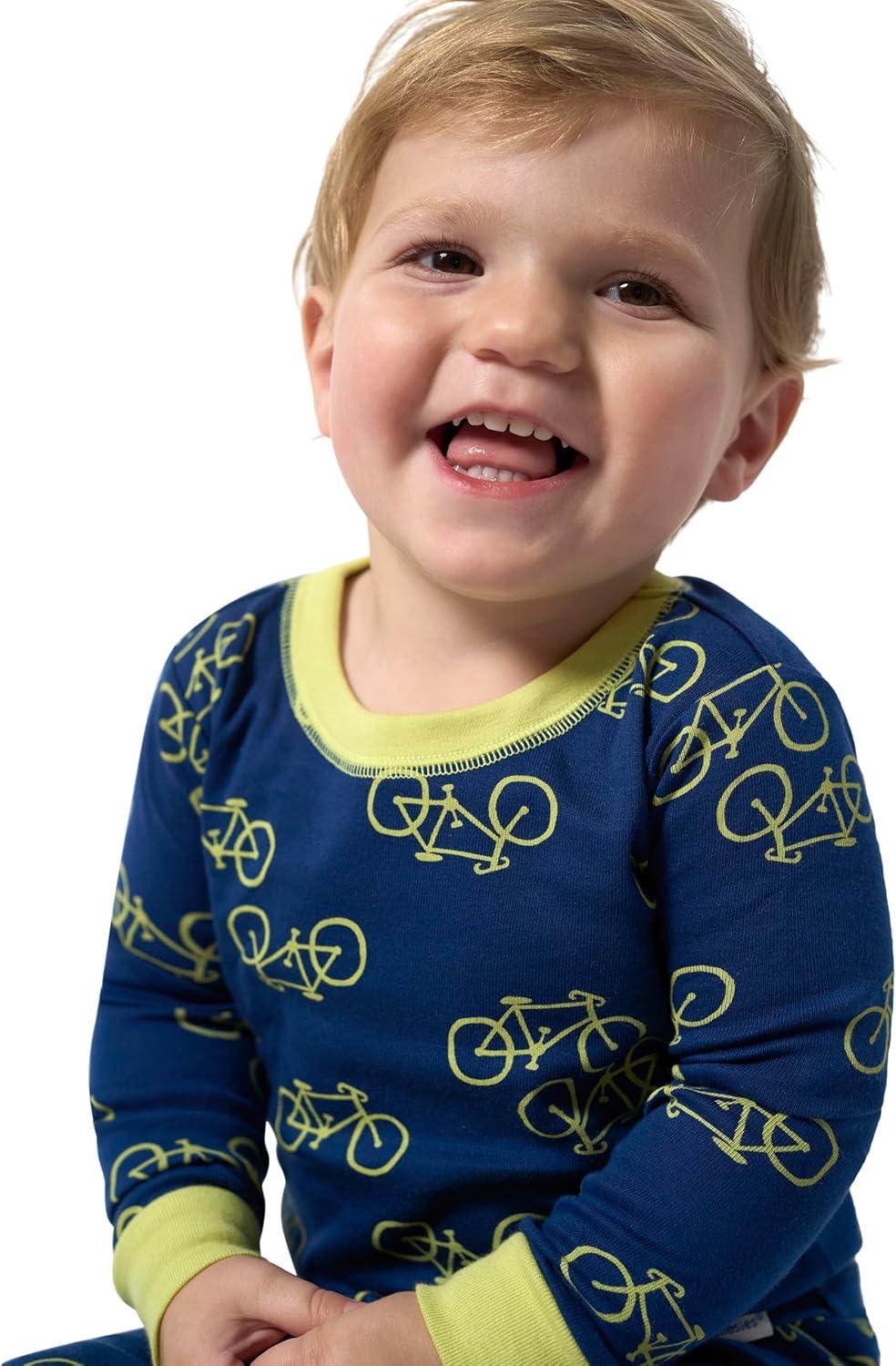 imageOnesies Brand Baby Boys Snug Fit 4Piece Pajama SetApples