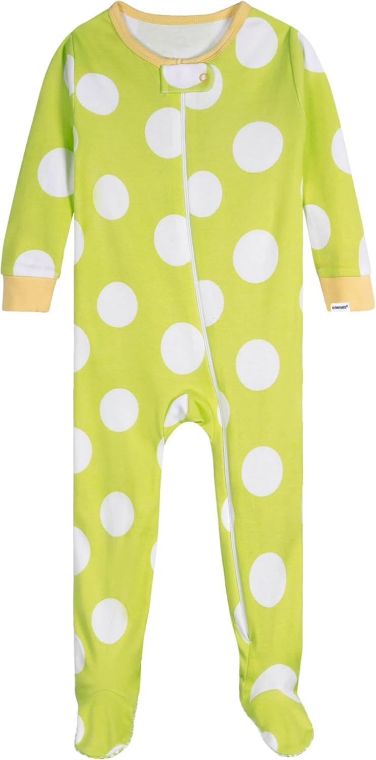 imageOnesies Brand Baby Girls 4Pack Footed PajamasLemons