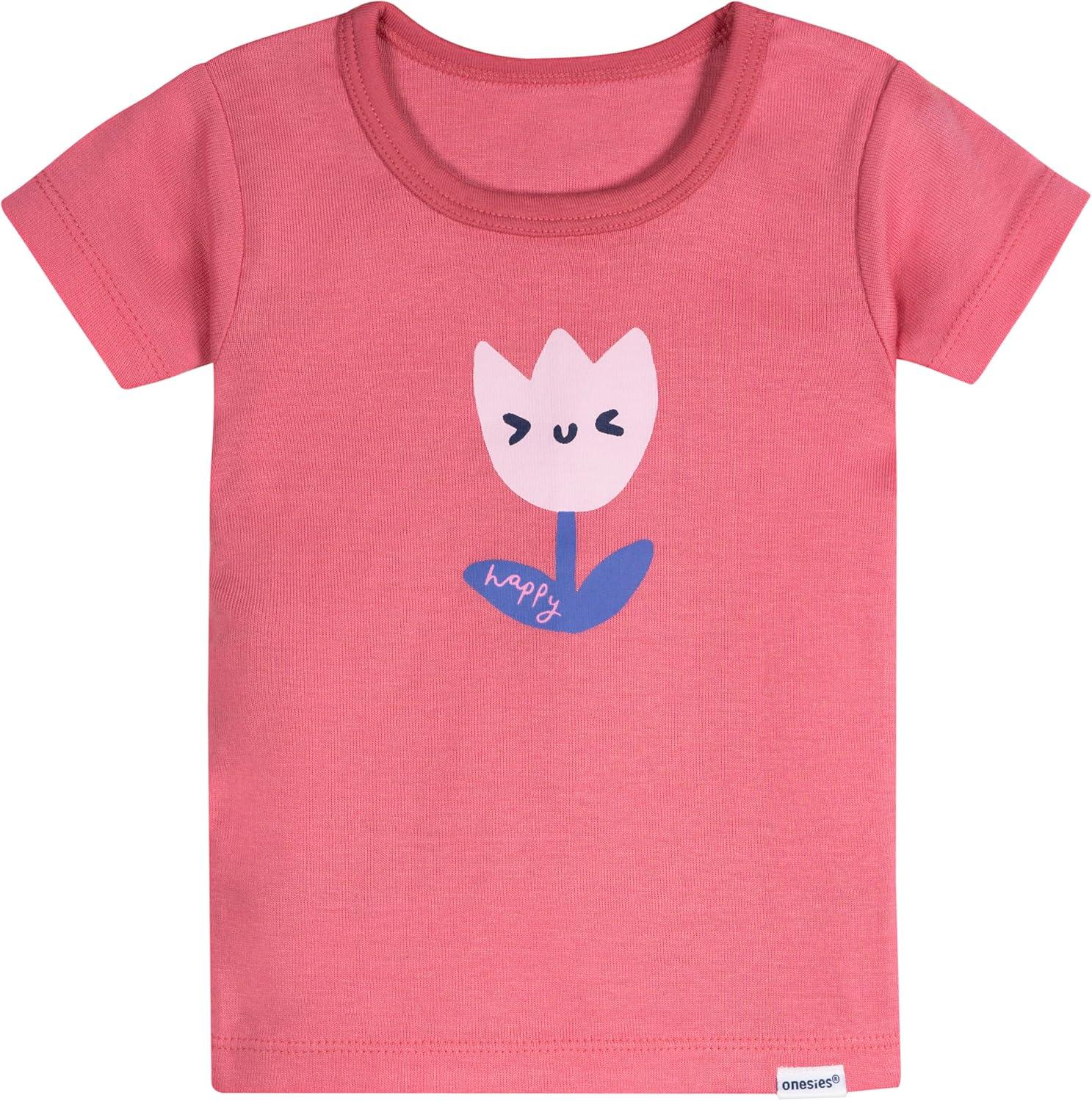 imageOnesies Brand Baby Girls Snug Fit 4Piece Pajama SetBerries