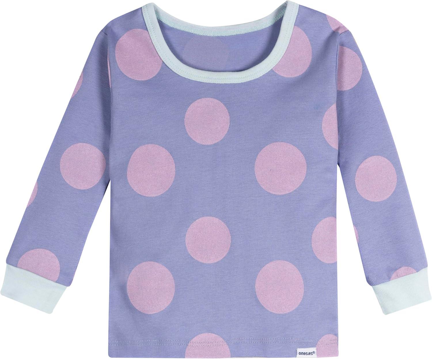 imageOnesies Brand Baby Girls Snug Fit 4Piece Pajama SetNaps