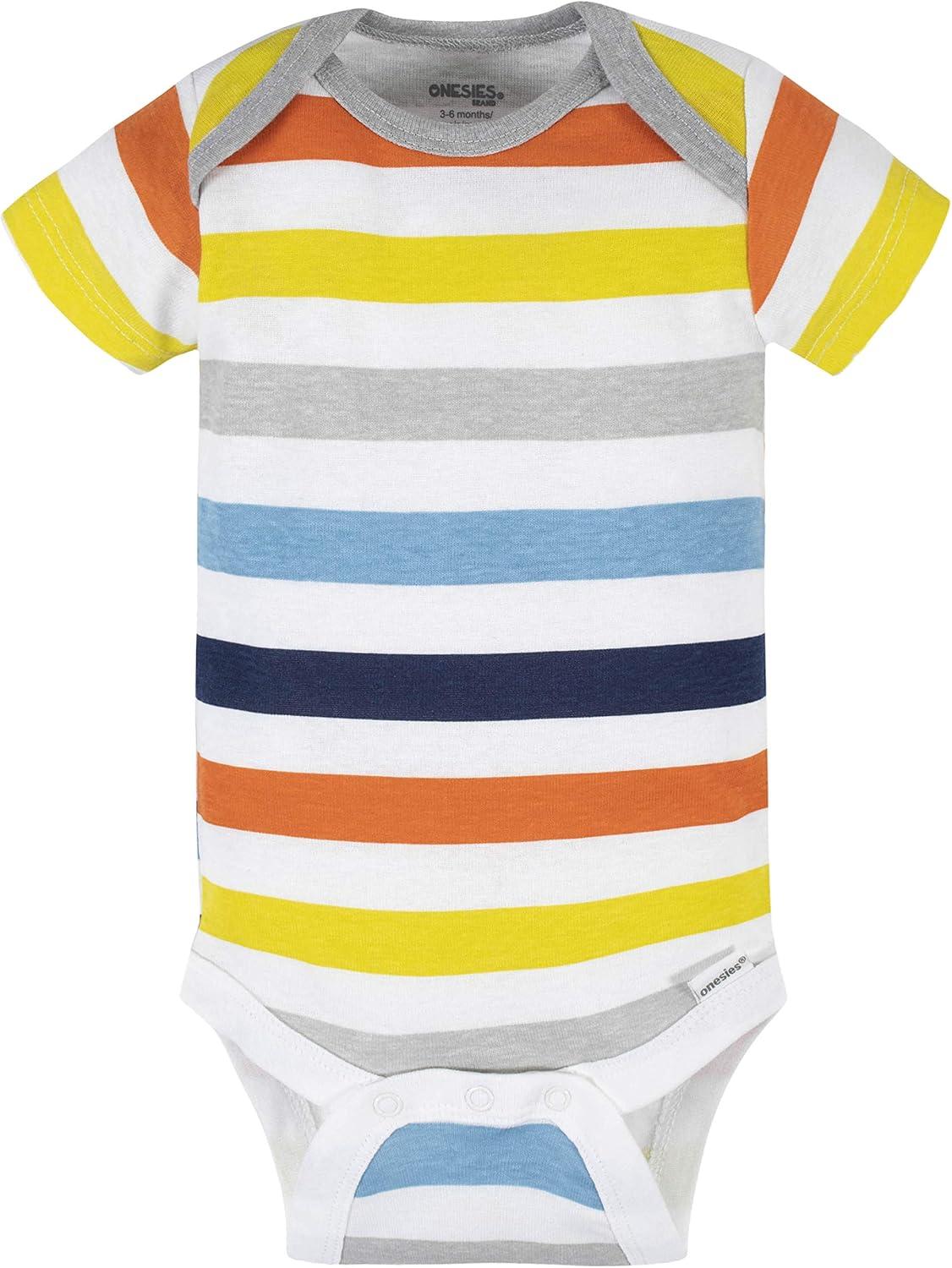 imageOnesies Brand Unisex Baby 3 Outfit Bundle Mix Match Newborn to 12m Pants SetBlue Dog Stripe