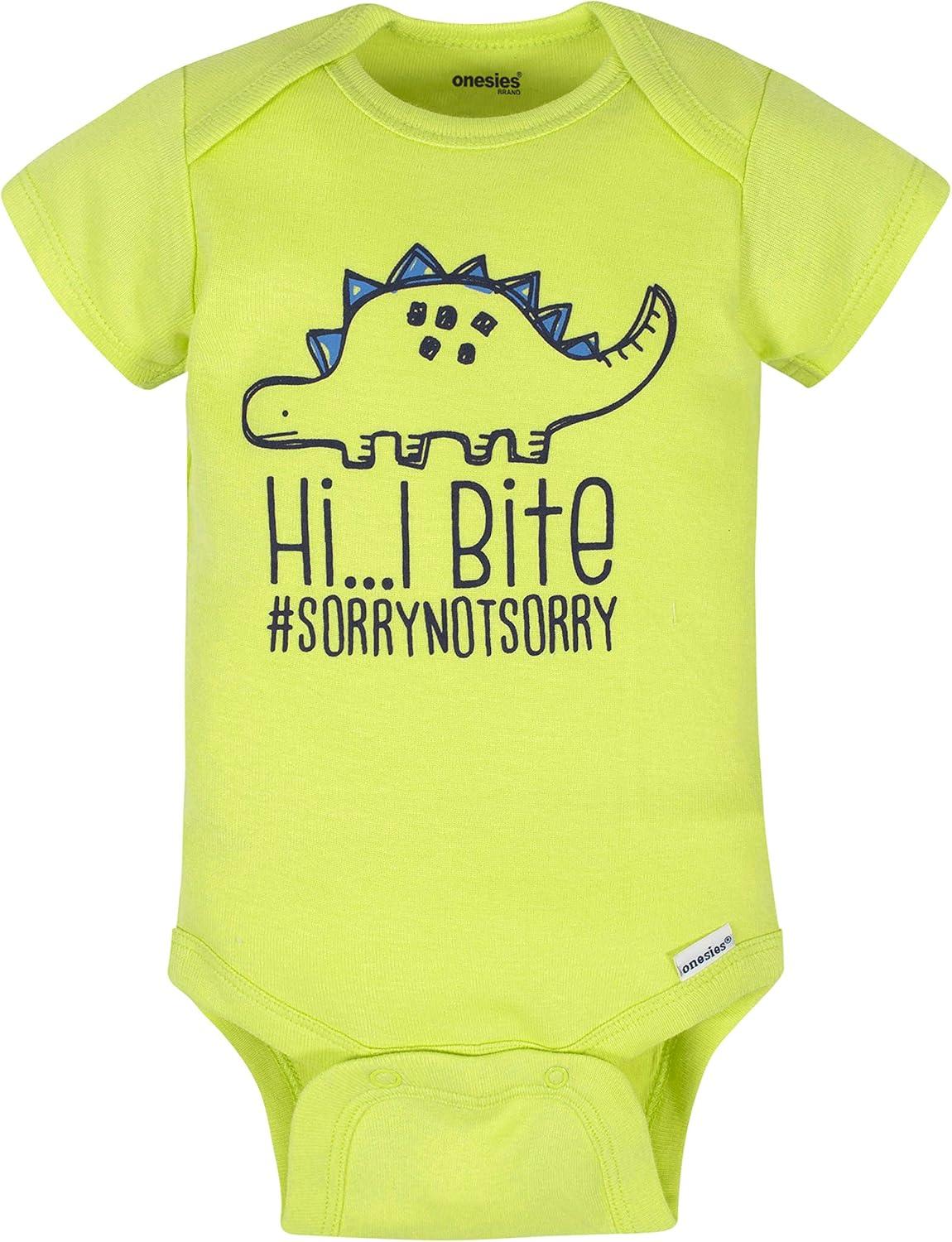 imageOnesies Brand Unisex Baby 3 Outfit Bundle Mix Match Newborn to 12m Pants SetGrey Green Camo Dino