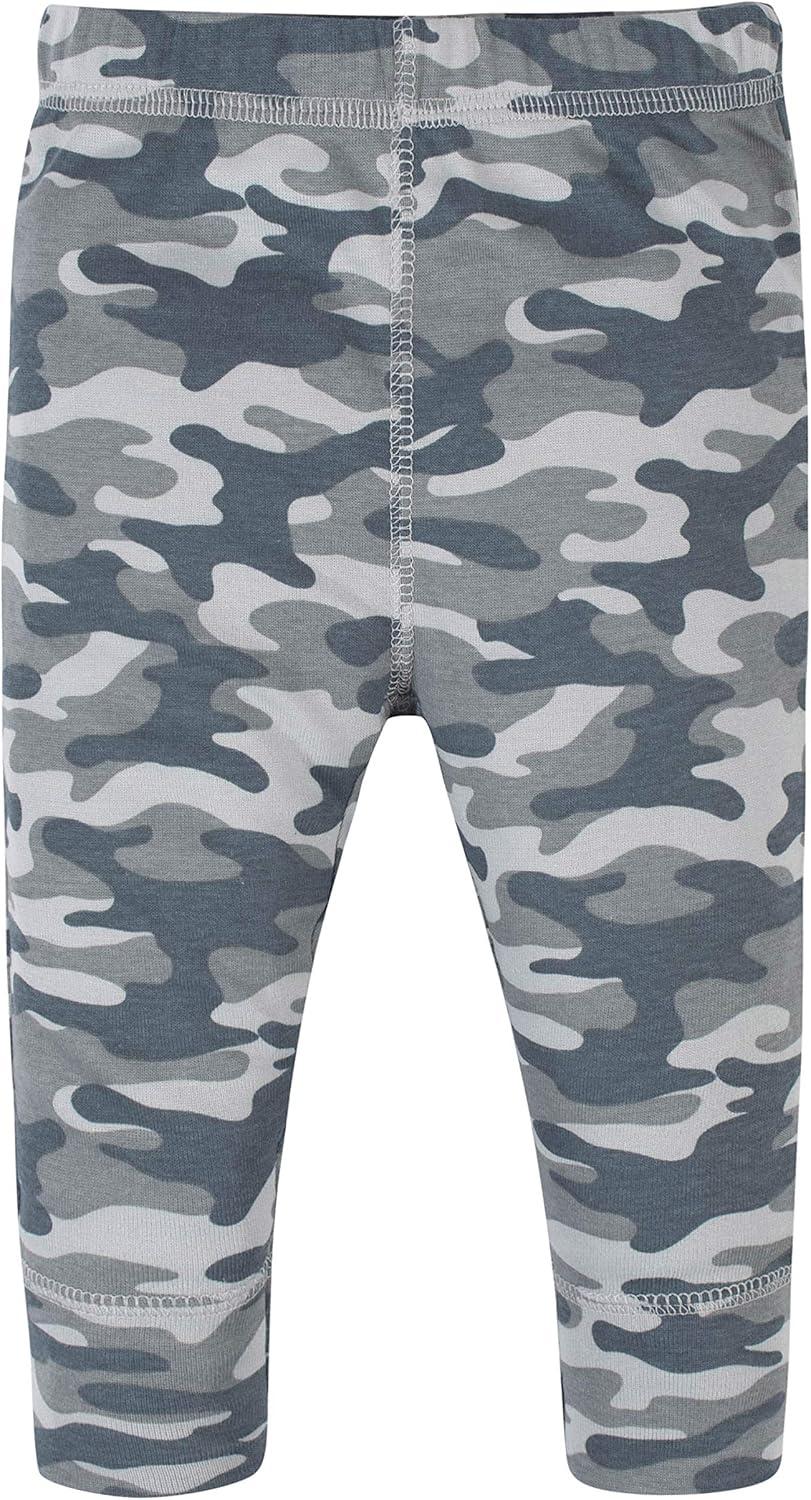 imageOnesies Brand Unisex Baby 3 Outfit Bundle Mix Match Newborn to 12m Pants SetGrey Green Camo Dino
