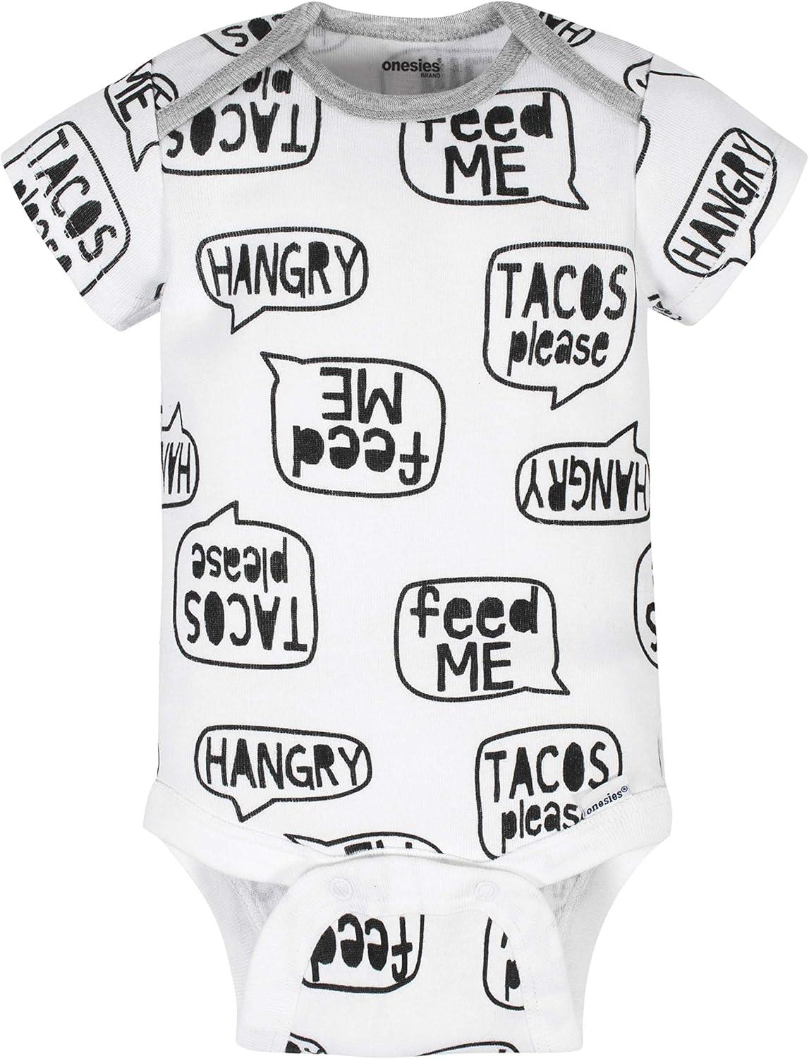 imageOnesies Brand Unisex Baby 3 Outfit Bundle Mix Match Newborn to 12m Pants SetGrey Orange Pizza