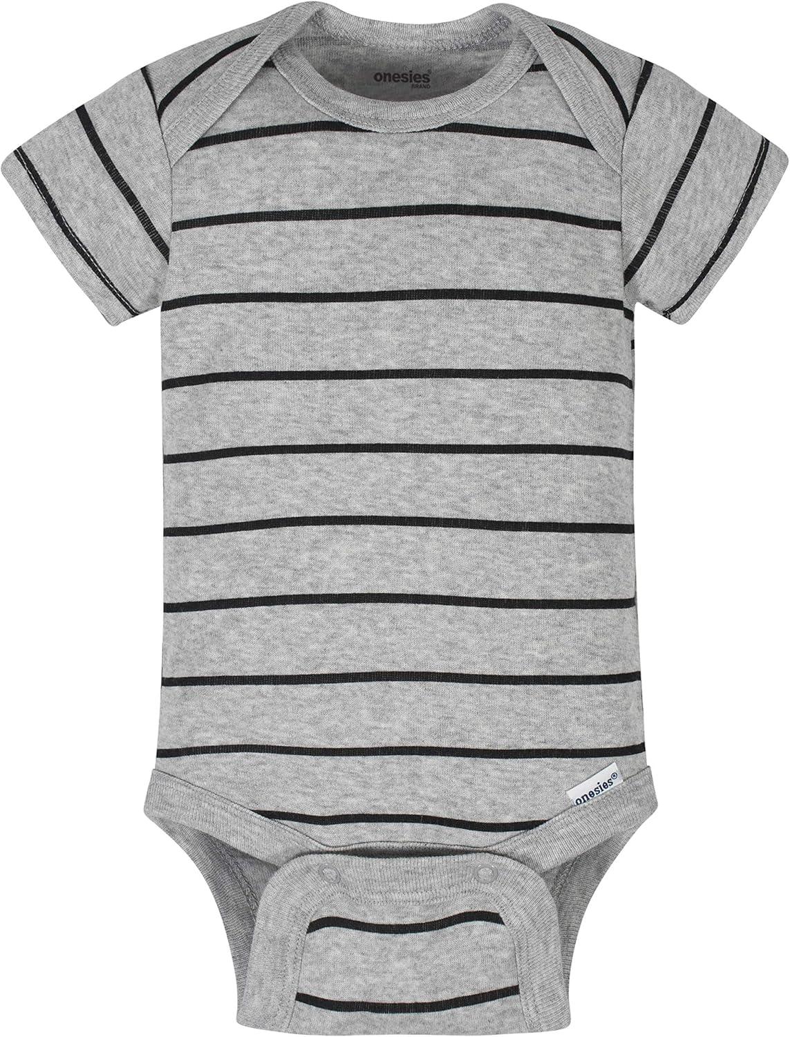 imageOnesies Brand Unisex Baby 3 Outfit Bundle Mix Match Newborn to 12m Pants SetGrey Orange Pizza
