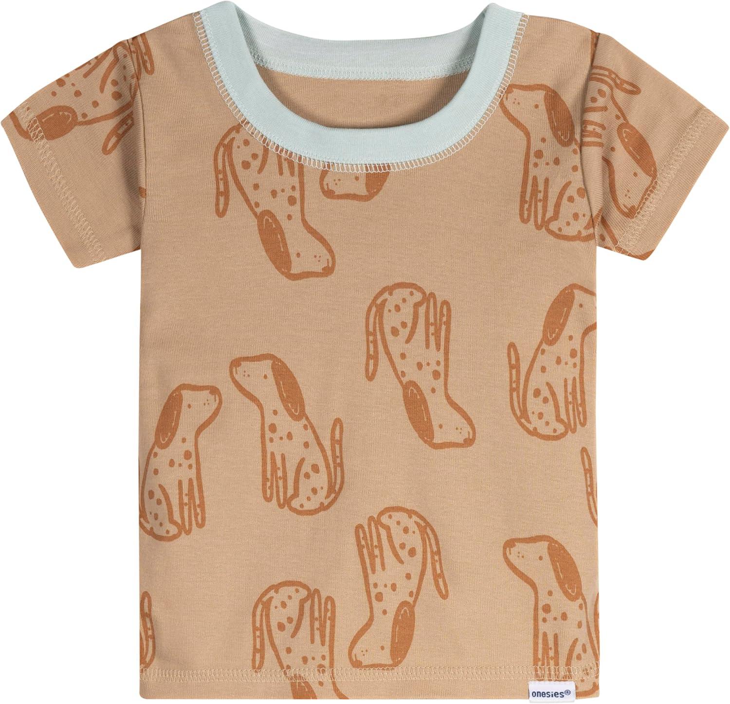 imageOnesies Brand Unisex Baby Snug Fit 4Piece Pajama SetDogs