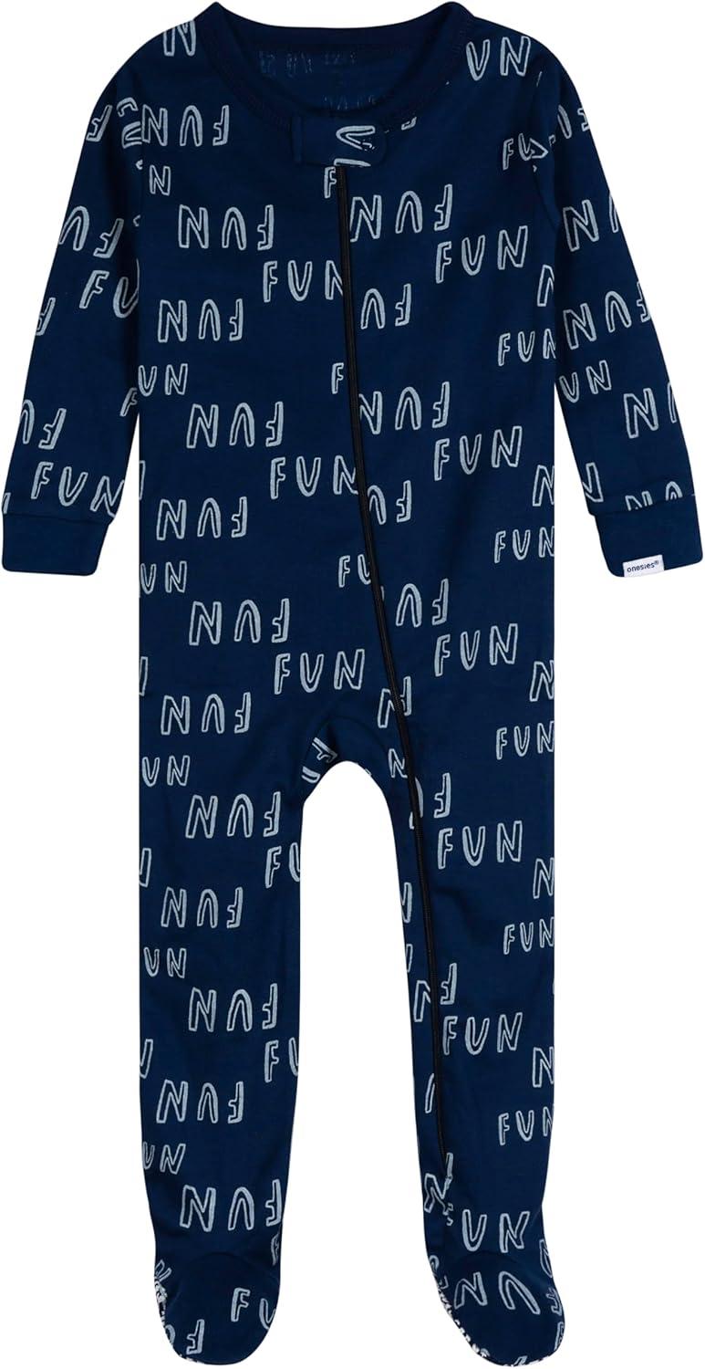 imageOnesies Brand babyboys 2pack Footed PajamasFun Apples