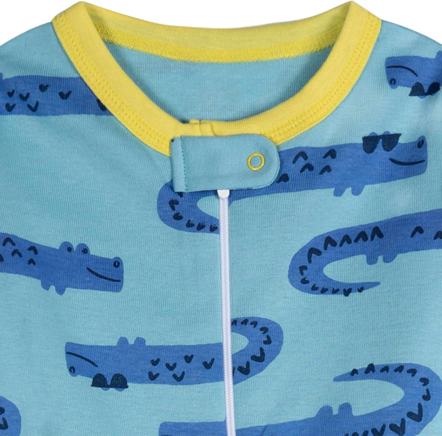 imageOnesies Brand babyboys 2pack Footed PajamasGators