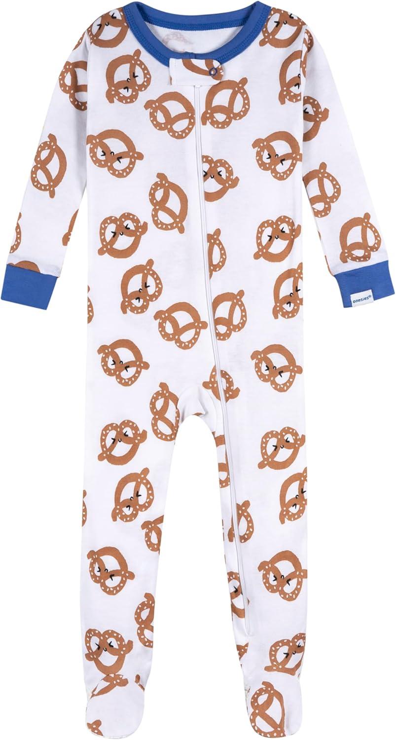 imageOnesies Brand babyboys 2pack Footed PajamasSnack Truck