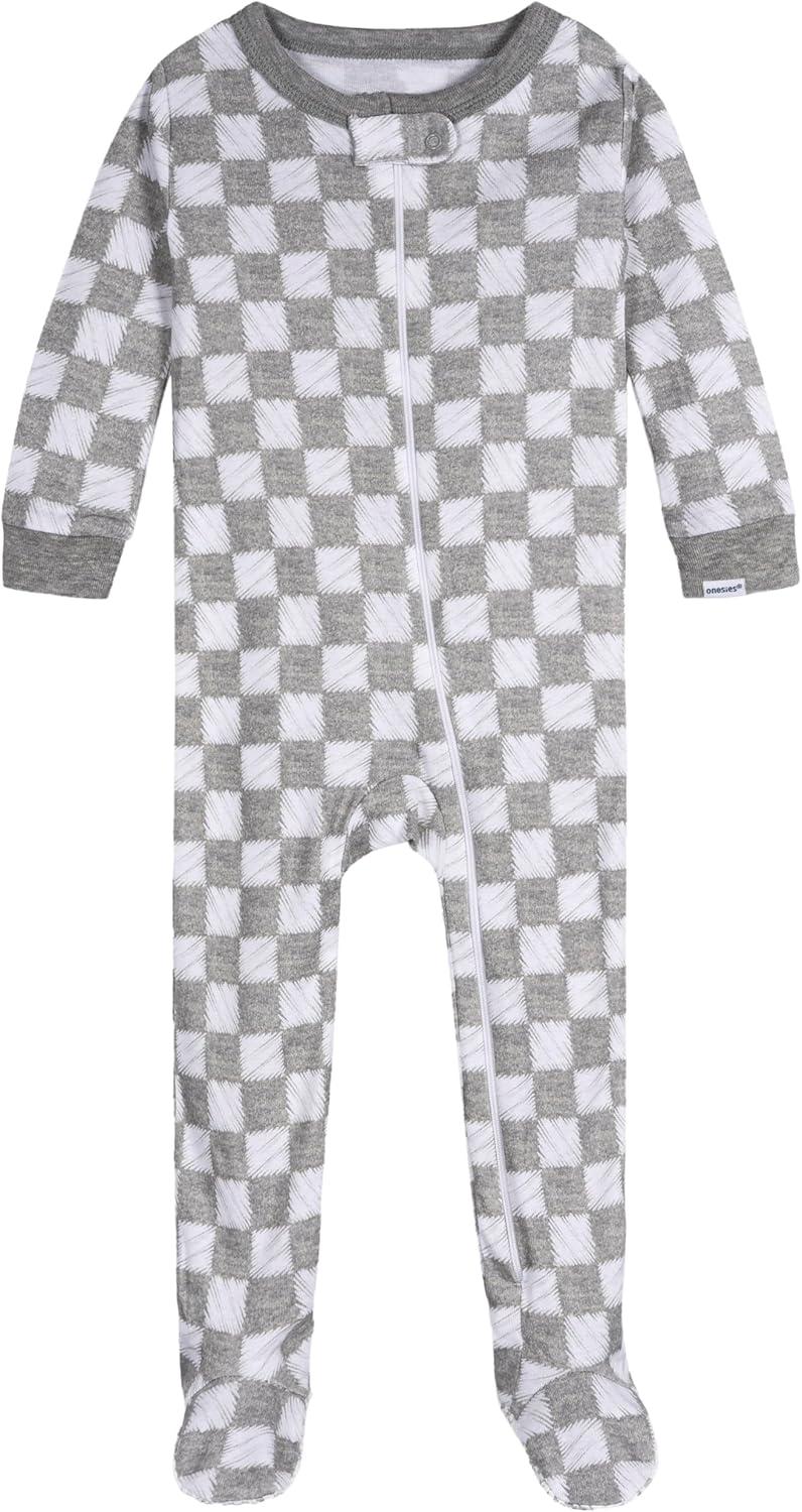 imageOnesies Brand babyboys 2pack Footed PajamasTreats