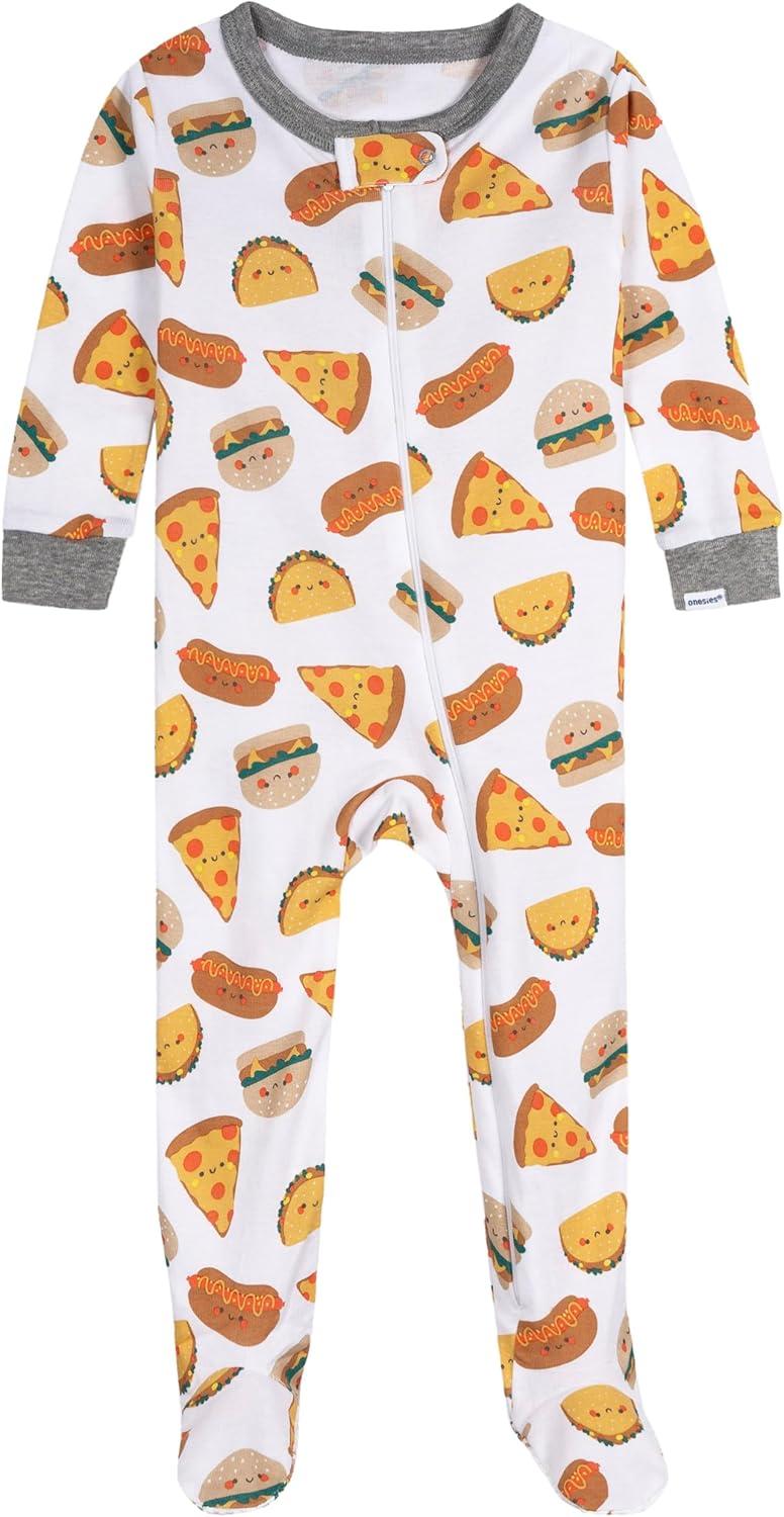 imageOnesies Brand babyboys 2pack Footed PajamasTreats