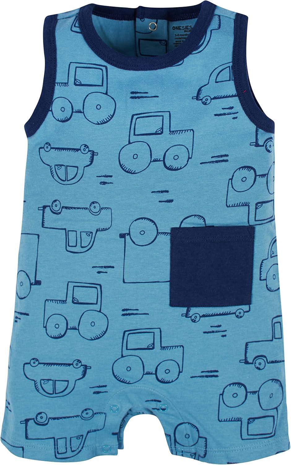 imageOnesies Brand babyboys 3pack RomperTruck
