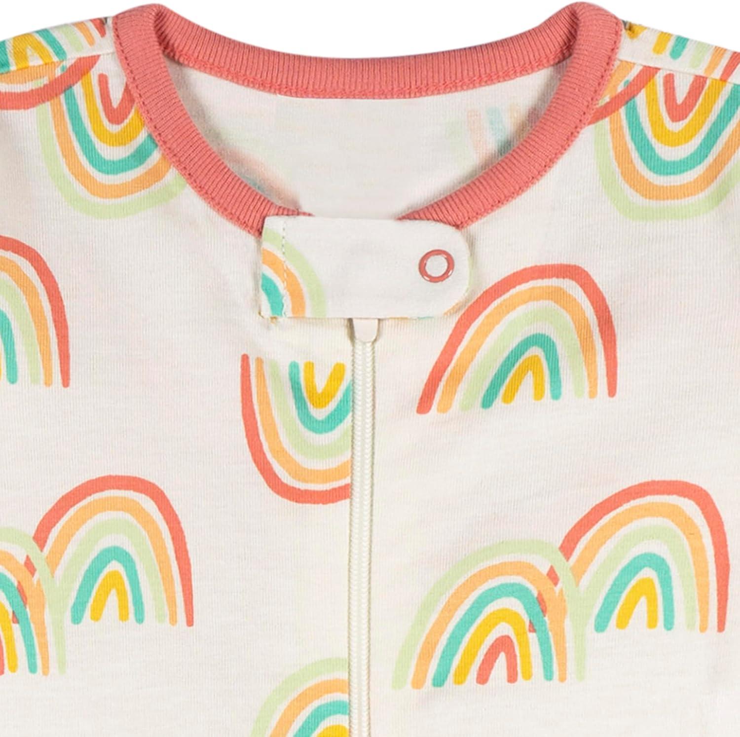 imageOnesies Brand babygirls 4pack Sleep N Play Footies Multi PackFlower Power