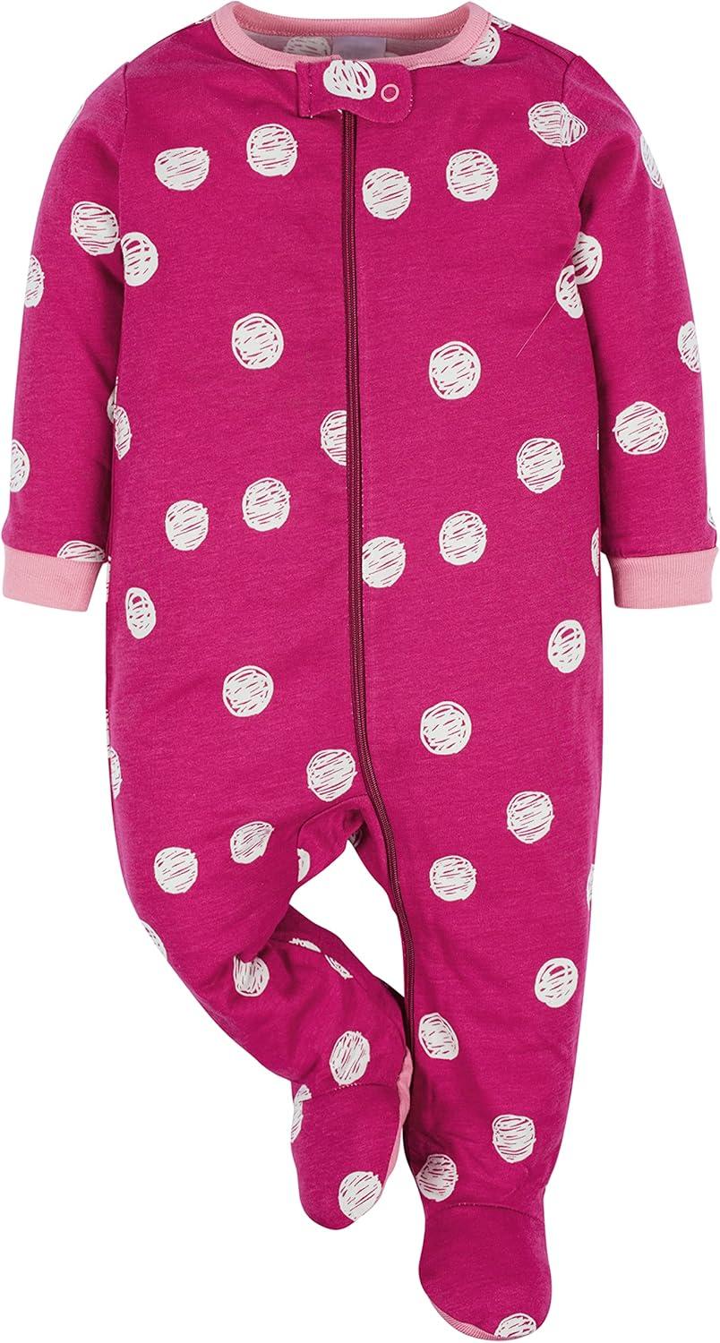 imageOnesies Brand babygirls 4pack Sleep N Play Footies Multi PackFox