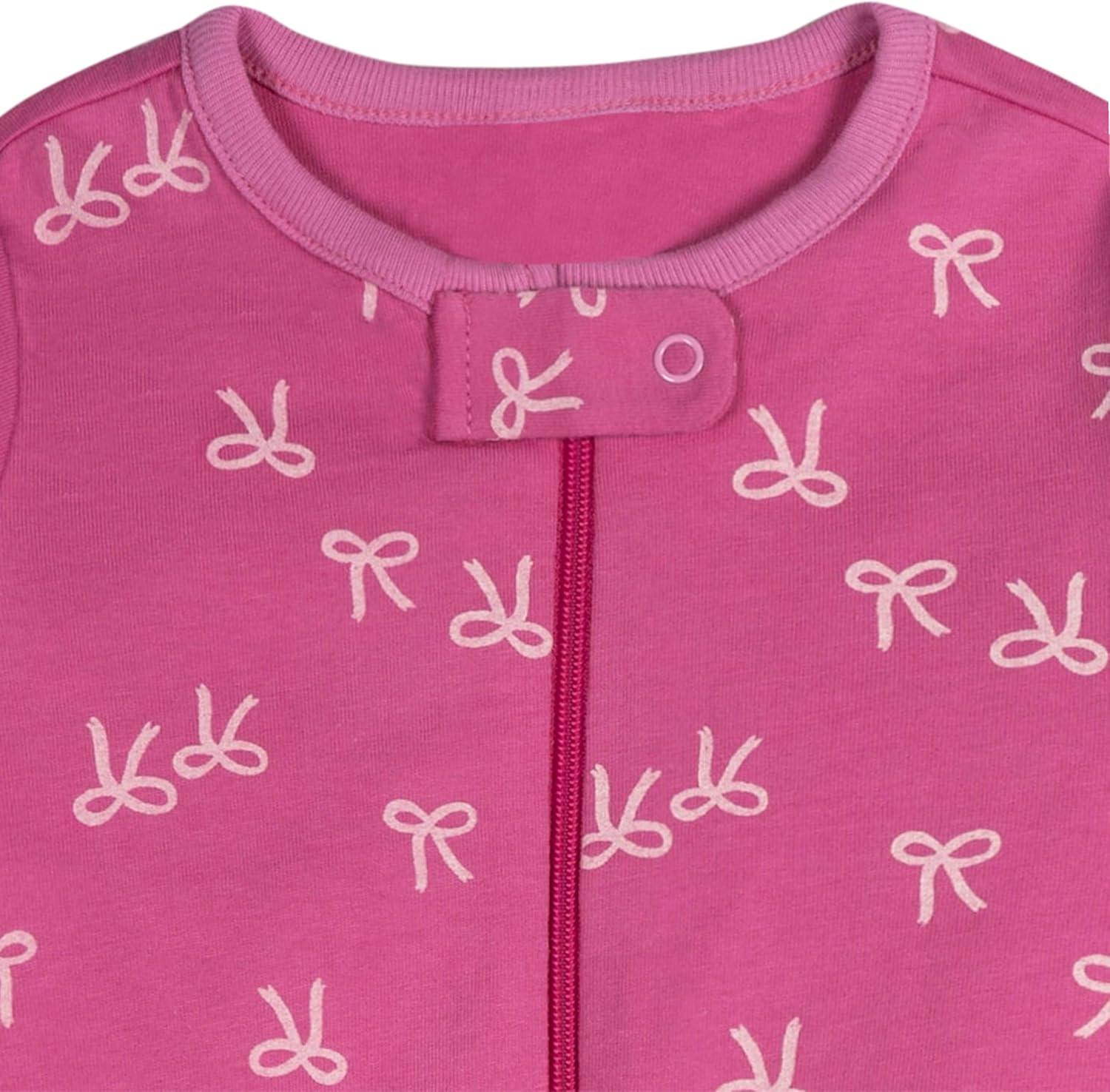 imageOnesies Brand babygirls 4pack Sleep N Play Footies Multi PackPeary Sweet