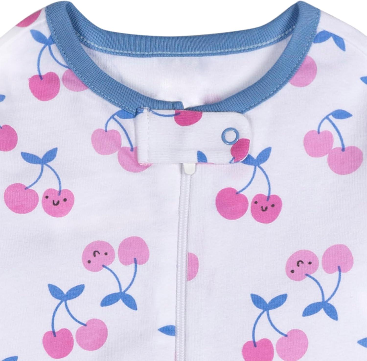 imageOnesies Brand babygirls 4pack Sleep N Play Footies Multi PackPeary Sweet