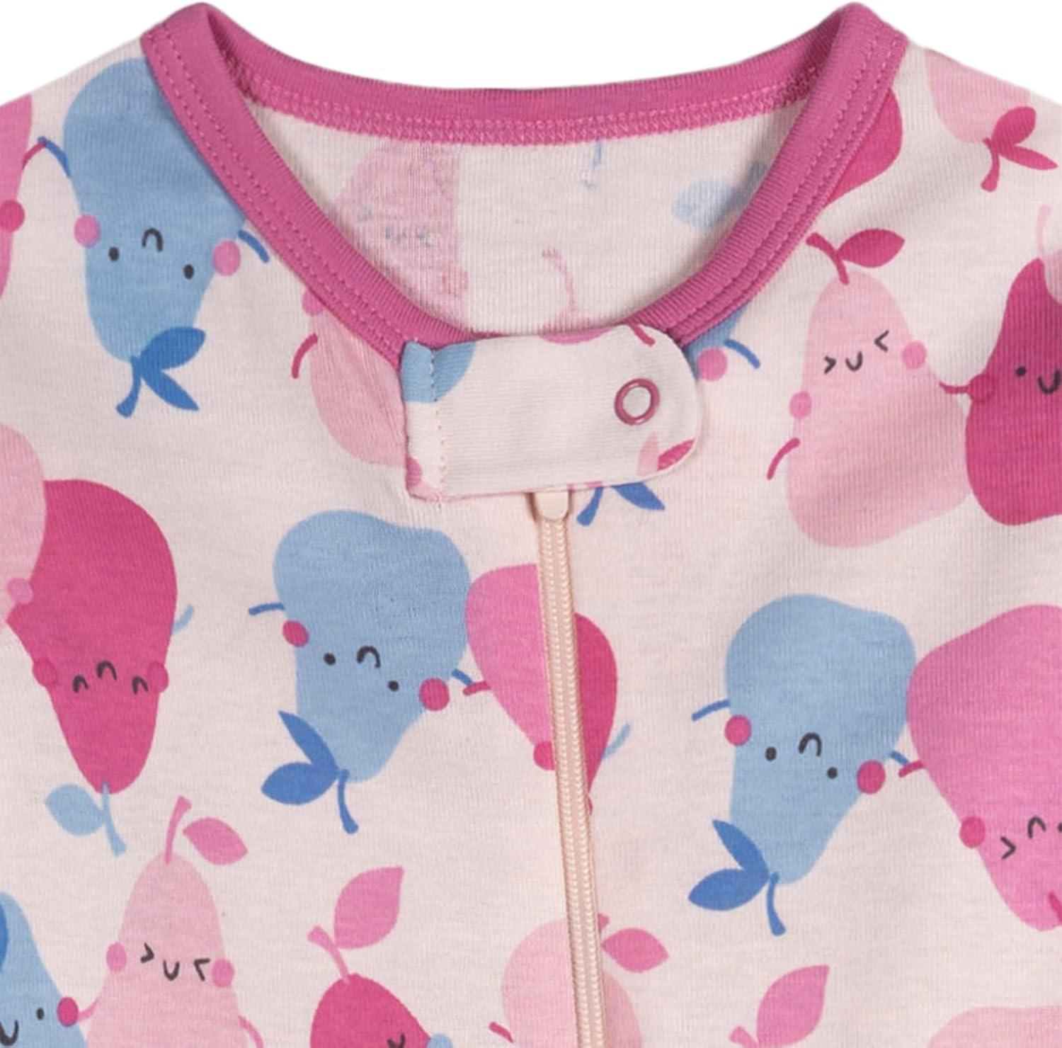imageOnesies babygirls Brand 2pack Footed PajamasPears