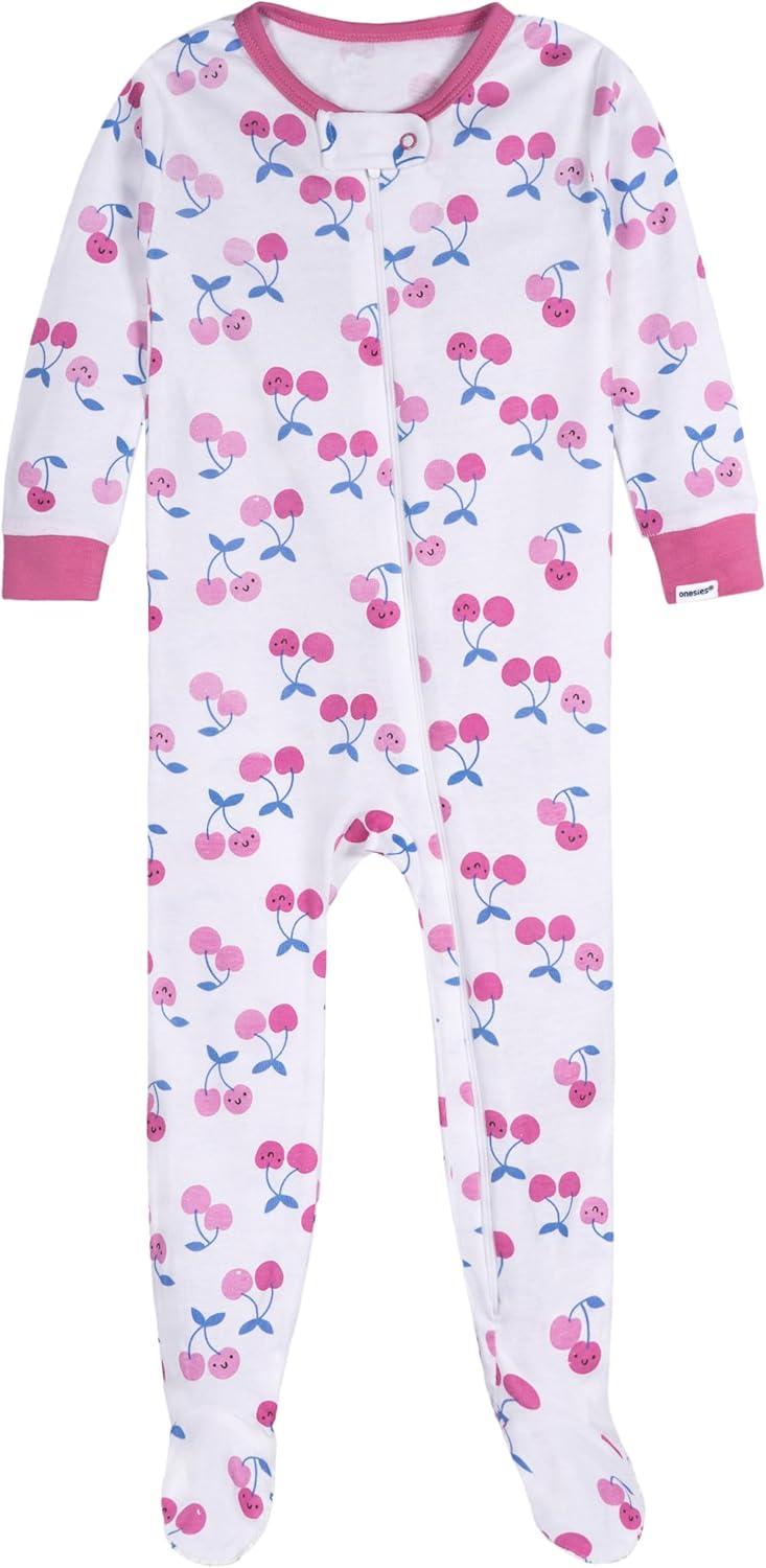 imageOnesies babygirls Brand 2pack Footed PajamasPears