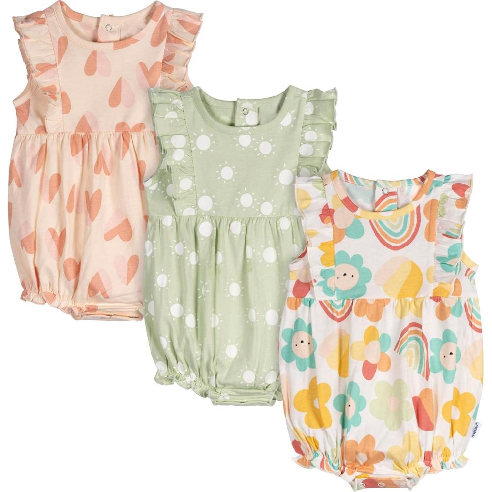 imageOnesies Brand babygirls 3pack RomperGarden