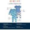 imageOnesies Brand Baby Boys Snug Fit 4Piece Pajama SetCars