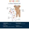 imageOnesies Brand Unisex Baby Snug Fit 4Piece Pajama SetDogs