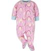 imageOnesies Brand babygirls 4pack Sleep N Play Footies Multi PackPink Unicorns
