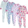 imageOnesies Brand Baby Girls 4Pack Footed PajamasPears