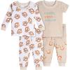 imageOnesies Brand Unisex Baby Snug Fit 4Piece Pajama SetPretzels