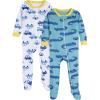 imageOnesies Brand babyboys 2pack Footed PajamasGators