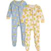 imageOnesies babygirls Brand 2pack Footed PajamasLemons