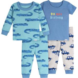 imageOnesies Brand Baby Boys Snug Fit 4Piece Pajama SetCars