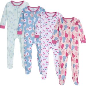 imageOnesies Brand Baby Girls 4Pack Footed PajamasPears