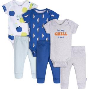 imageOnesies Brand Unisex Baby 3 Outfit Bundle Mix Match Newborn to 12m Pants SetChill Zone