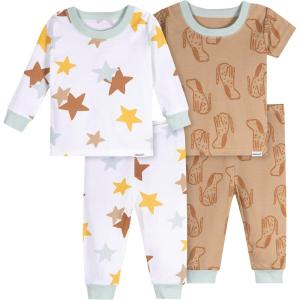 imageOnesies Brand Unisex Baby Snug Fit 4Piece Pajama SetDogs