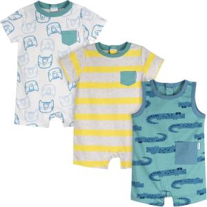 imageOnesies Brand babyboys 3pack RomperCritters