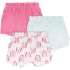 imageOnesies Brand Baby Girls 3Pack Bubble ShortsRainbow