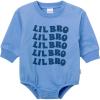imageOnesies Brand babyboys Sweatshirt Bubble RomperLil Bro