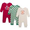 imageOnesies Brand unisexbaby 3pack Cotton Romper  Soft Lap Shoulder Onepieces With Leg Snaps for Easy Changes and Allday Comfort