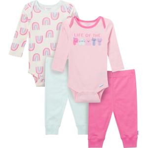 imageOnesies Brand unisexbaby 4piece Bodysuits and PantsParty Rainbow