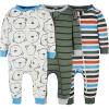 imageOnesies Brand babyboys 3pack Snug Fit Onepiece Cotton PajamasBear