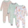 imageOnesies Brand unisexbaby Unisex Baby 3pack Snug Fit Onepiece Cotton PajamasCity Sunset